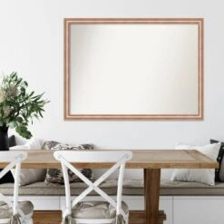 41" X 30" Non-Beveled Harmony Rose Gold Wood Wall Mirror - Amanti Art 14 41" X 30" Non-Beveled Harmony Rose Gold Wood Wall Mirror - Amanti Art -Finest Home Decoration GUEST 009e066a 9f46 4541 af26 e8da49379bdf