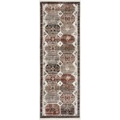 NuLOOM Evie Global Inspired Emblem Fringe Area Rug -Finest Home Decoration GUEST 01a5874c 82fd 42b4 90f3 02f9447baf47
