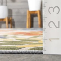 NuLOOM Rosana Floral Machine Washable Indoor/Outdoor Area Rug -Finest Home Decoration GUEST 01dde946 081e 4364 8fc3 0fa7fb5ef6c6