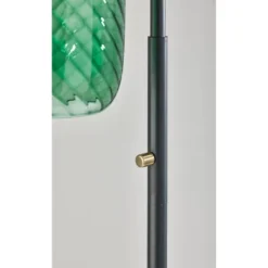 Derrick Floor Lamp Black With Brass Accents - Adesso -Finest Home Decoration GUEST 033a8cf4 a3b0 4bf9 8c37 d82acc993b81