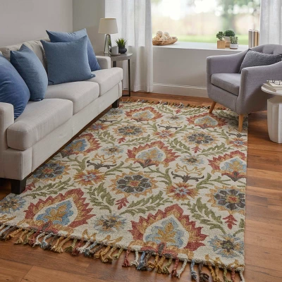 Abelia Transitional Floral & Botanical Area Rug 5 Abelia Transitional Floral & Botanical Area Rug - Image 3