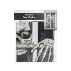 Gallerie II Fake Window Skull And Hands Halloween Decoration