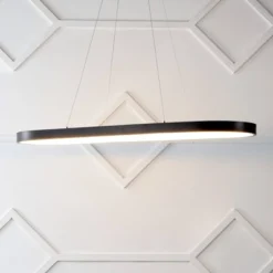 38.75" Nolan Modern Bohemian Iron Linear Integrated LED Pendant Black - JONATHAN Y -Finest Home Decoration GUEST 04fc055a 79ca 4df7 8445 aa4eb7edd967