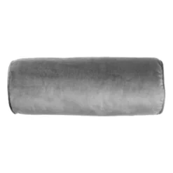 7"x18" Luxe Velvet Neckroll Pillow With Piping And Button - Edie@Home -Finest Home Decoration GUEST 058292f3 20ac 4ab2 837b 5944eef3c45b