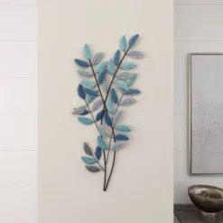 Metal Leaf Wall Decor With Gold Accent Blue - Olivia & May -Finest Home Decoration GUEST 0675f94c f5cc 4f4f 8485 766acd90a383