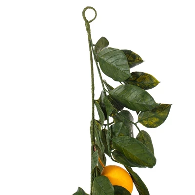 Vickerman 6' Artificial Green And Yellow Salal Leaf Lemon Garland. 5 Vickerman 6' Artificial Green And Yellow Salal Leaf Lemon Garland. - Image 3