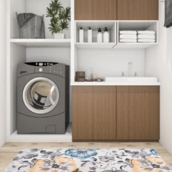 World Rug Gallery Modern Floral Anti Fatigue Standing Mat -Finest Home Decoration GUEST 0712c9a7 6716 4376 bdbc fb50f07d8fd6