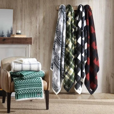 50"x60" Cabin Plaid Reversible Throw Blanket - Eddie Bauer 10 50"x60" Cabin Plaid Reversible Throw Blanket - Eddie Bauer - Image 8