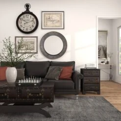 Industrial Metal Wall Mirror Gray - Olivia & May -Finest Home Decoration GUEST 076645a5 83af 4205 97dd 5aee80ac6c34