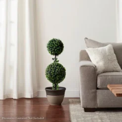 Artificial Podocarpus-36” Double Ball Style Faux Plant In Sturdy Pot-Realistic Indoor Or Outdoor Potted Shrub-Home Decor By Pure Garden 9 Artificial Podocarpus-36” Double Ball Style Faux Plant In Sturdy Pot-Realistic Indoor Or Outdoor Potted Shrub-Home Decor By Pure Garden -Finest Home Decoration GUEST 07dd5c6b 9352 4840 9930 064d0dc30076