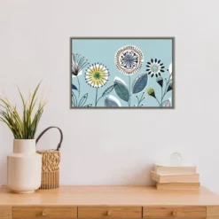 23" X 16" Scandi Florals I By Isabelle Z Framed Canvas Wall Art - Amanti Art -Finest Home Decoration GUEST 080e4fb5 6e48 4644 85a1 b769cdd645ce