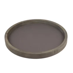 11.8" Rustic Round Wood Tray Brown - Stonebriar Collection 8 11.8" Rustic Round Wood Tray Brown - Stonebriar Collection -Finest Home Decoration GUEST 0864fc3e 92dc 4643 87a2 58b19cac5042