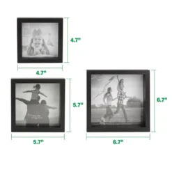 3pc Nesting Frame Set Black - Stonebriar Collection -Finest Home Decoration GUEST 09b2e467 8159 40bc b96c e5c9c06a13d9