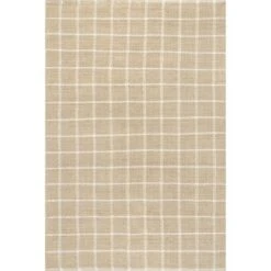 NuLOOM Ella Hand Woven Jute Farmhouse Checkered Flatweave Area Rug -Finest Home Decoration GUEST 09f3ebf1 3c44 4a08 b4e7 4f8050a702eb