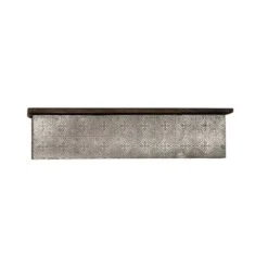 Solid Wood Wall Ledge Shelf With Embossed Metal Details Decorative Metal - InPlace -Finest Home Decoration GUEST 0c8dafdc 803c 41e0 aae7 bf4f619bfc99