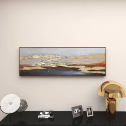 Canvas Geode Handmade Foiled And Brushstrokes Framed Wall Art With Gold Frame Gold - Olivia & May -Finest Home Decoration GUEST 0ccff350 72aa 4a88 8b12 9b9b937c75a4