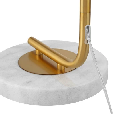 Possini Euro Design Casaba Mid Century Modern Chairside Arc Floor Lamp 64" Tall Warm Gold Adjustable Frosted Glass Shade For Living Room Reading House 7 Possini Euro Design Casaba Mid Century Modern Chairside Arc Floor Lamp 64" Tall Warm Gold Adjustable Frosted Glass Shade For Living Room Reading House - Image 5