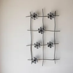 Flower Gray Metal Wall Art - Foreside Home & Garden -Finest Home Decoration GUEST 0ec374c0 05a3 4803 85be 0ec64197082e