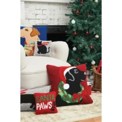 C&F Home Lab & Lights Hooked Throw Pillow -Finest Home Decoration GUEST 0f6e0f9e 0951 4dc7 8b8c 7a79337632e0