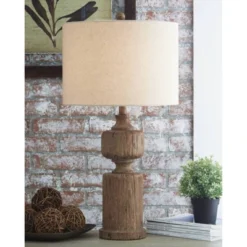 Madelief Poly Table Lamp Brown - Signature Design By Ashley