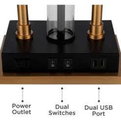 Possini Euro Design Griffin Modern Gooseneck Desk Lamp 31" Tall Gold With USB Charging Port Black Metal Rectangular Shade For Bedroom Living Room Kids 13 Possini Euro Design Griffin Modern Gooseneck Desk Lamp 31" Tall Gold With USB Charging Port Black Metal Rectangular Shade For Bedroom Living Room Kids -Finest Home Decoration GUEST 0ffcf231 80f2 4393 b295 a80284adc60c