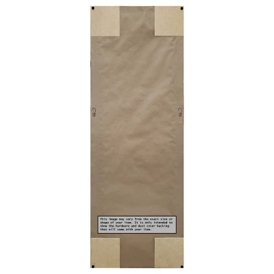 19" X 53" Hardwood Framed Full Length On The Door Mirror - Amanti Art 5 19" X 53" Hardwood Framed Full Length On The Door Mirror - Amanti Art - Image 3