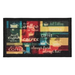 J&V TEXTILES 2-Piece Non Slip Kitchen Mat Rugs Comfort Standing Mats For Home Kitchen Entrance Door Mat (Coffee Kitchen) -Finest Home Decoration GUEST 10261d1a 931c 4b55 a0bf e3c606883235