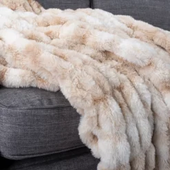 Lavish Home 60x80 Jacquard Faux Fur Blanket -Finest Home Decoration GUEST 1110360d 3c5a 450e 99e7 30e4ff9175dc