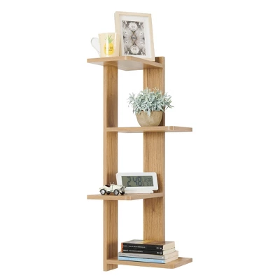 33" X 11.8" Alvar Corner 4 Tier Floating Ledge Column Wall Shelf - Danya B. 13 33" X 11.8" Alvar Corner 4 Tier Floating Ledge Column Wall Shelf - Danya B. - Image 11