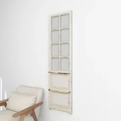 Wood Scroll Door Inspired Panel Wall Decor With Mesh Netting Cream - Olivia & May -Finest Home Decoration GUEST 11bff0f2 1dc5 4d8d 8dc5 3fce65b4b5df