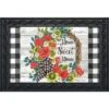 Geranium Wreath Summer Doormat Indoor Outdoor 30" X 18" Briarwood Lane -Finest Home Decoration GUEST 127978aa a77c 47c5 8b8c 5cdc8dce6ac6