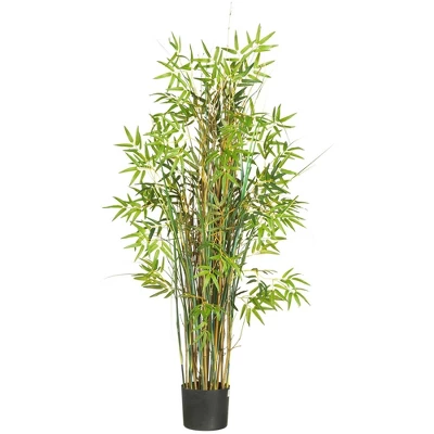 Nearly Natural 5-ft Bamboo Grass Silk Plant 3 Nearly Natural 5-ft Bamboo Grass Silk Plant