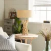 Rustic Wood Table Lamp Beige - Olivia & May -Finest Home Decoration GUEST 141de68d aab9 4a5a a7d1 abdd4211e171