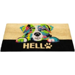 Northlight Ivory And Black "Hello" Multicolor Dog Outdoor Coir Doormat 18" X 30" 9 Northlight Ivory And Black "Hello" Multicolor Dog Outdoor Coir Doormat 18" X 30" -Finest Home Decoration GUEST 17122291 c9ec 42ee 9ac1 a8facc6fffb7