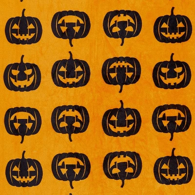 50"x70" Oversized Jack Family Halloween Plush Throw Blanket Orange - VCNY Home 5 50"x70" Oversized Jack Family Halloween Plush Throw Blanket Orange - VCNY Home - Image 3