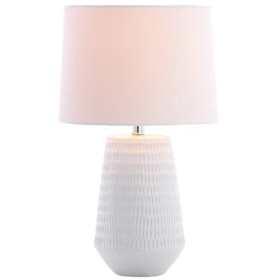 18" Stark Table Lamp White (Includes LED Light Bulb) - Safavieh 5 18" Stark Table Lamp White (Includes LED Light Bulb) - Safavieh - Image 3