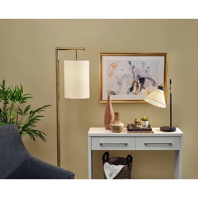 Matthew Table Lamp Black/Antique Brass - Adesso 4 Matthew Table Lamp Black/Antique Brass - Adesso - Image 2