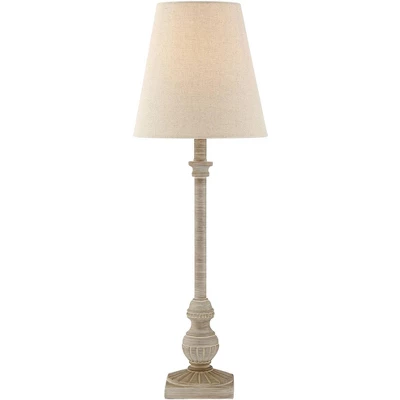 Regency Hill Loreno Traditional Buffet Table Lamps 24" High Set Of 2 Whitewashed Oatmeal Linen Drum Shade For Bedroom Living Nightstand Family Room 8 Regency Hill Loreno Traditional Buffet Table Lamps 24" High Set Of 2 Whitewashed Oatmeal Linen Drum Shade For Bedroom Living Nightstand Family Room - Image 6