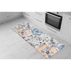 World Rug Gallery Modern Floral Anti Fatigue Standing Mat -Finest Home Decoration GUEST 19739750 9869 4f6d ac6b 8062f5a9818c