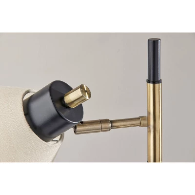 Matthew Table Lamp Black/Antique Brass - Adesso 7 Matthew Table Lamp Black/Antique Brass - Adesso - Image 5