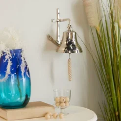 Brass Bell Wall Decor With Anchor Backing - Olivia & May -Finest Home Decoration GUEST 1b290678 a49a 4b25 be84 e5aa5b705902