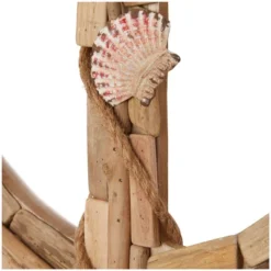 Wood Anchor Handmade Driftwood Inspired Wall Decor With Shell And Rope Accent Brown - Olivia & May -Finest Home Decoration GUEST 1bedfd09 3a78 4b1e 95b5 6d8755271a8b