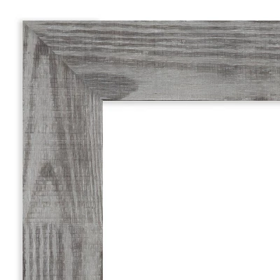 32" X 32" Non-Beveled Bridge Wood Bathroom Wall Mirror Gray - Amanti Art 4 32" X 32" Non-Beveled Bridge Wood Bathroom Wall Mirror Gray - Amanti Art - Image 2
