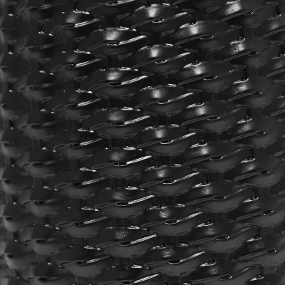 20.4" Traditional Ceramic Purled Texture Bedside Table Desk Lamp With White Fabric Drum Shade Black - Simple Designs 6 20.4" Traditional Ceramic Purled Texture Bedside Table Desk Lamp With White Fabric Drum Shade Black - Simple Designs - Image 4