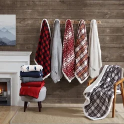 20"x20" Oversize Cabin Plaid Square Throw Pillow And 50"x60" Cabin Plaid Throw Blanket Red - Eddie Bauer 8 20"x20" Oversize Cabin Plaid Square Throw Pillow And 50"x60" Cabin Plaid Throw Blanket Red - Eddie Bauer -Finest Home Decoration GUEST 1ca8896b c735 4f01 841c 1790c32eb406