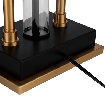 Possini Euro Design Griffin Modern Gooseneck Desk Lamp 31" Tall Gold With USB Charging Port Black Metal Rectangular Shade For Bedroom Living Room Kids 8 Possini Euro Design Griffin Modern Gooseneck Desk Lamp 31" Tall Gold With USB Charging Port Black Metal Rectangular Shade For Bedroom Living Room Kids - Image 6