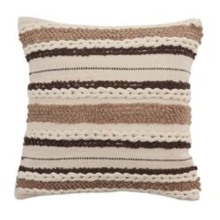 Saro Lifestyle Woven Down-Filled Throw Pillow With Striped Design -Finest Home Decoration GUEST 1dfa6627 f499 4a88 9c62 7f7466fe2976
