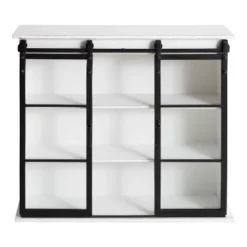 30" X 28" Barnhardt Decorative Wooden Wall Cabinet With 2 Sliding Glass Doors White - Kate & Laurel All Things Decor 10 30" X 28" Barnhardt Decorative Wooden Wall Cabinet With 2 Sliding Glass Doors White - Kate & Laurel All Things Decor -Finest Home Decoration GUEST 1eb57704 e6ba 4b2b ab86 6cf474321454