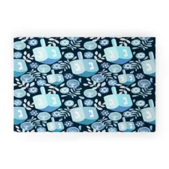 Marni Night Dreidel Looped Vinyl Welcome Mat - Society6 -Finest Home Decoration GUEST 1ee64d3d 354e 4b8e 8806 274db08f9e2c