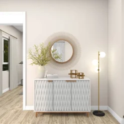 36" Metal Starburst Wall Mirror Gold - Olivia & May -Finest Home Decoration GUEST 1f88a0af 4996 4db0 a90f 284639b2dc6b